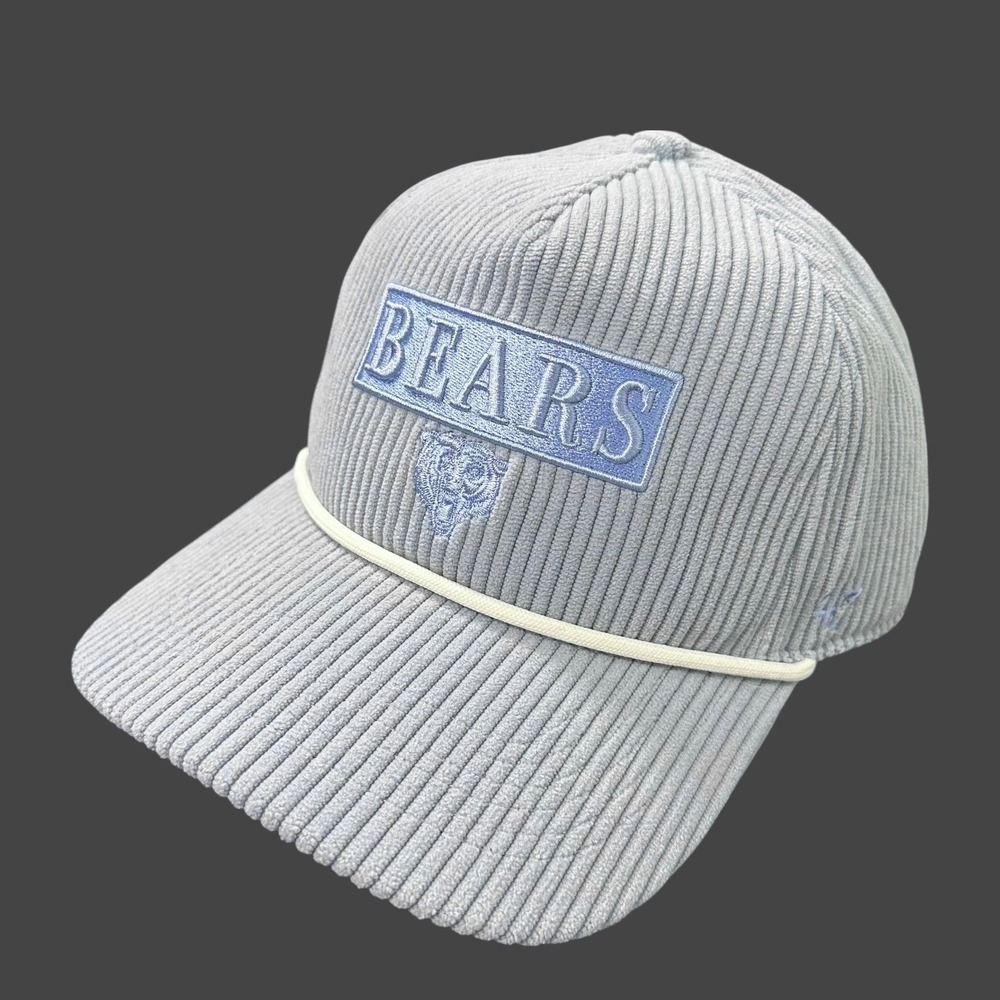 Chicago Bears 47 Hitch Hat Women's Mist Blue Corduroy Rope Snapback NFL New‎